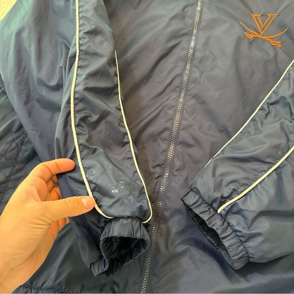 Vintage Starter Windbreaker Jacket UVA Cavaliers University of Virginia Full Zip - Picture 9 of 10